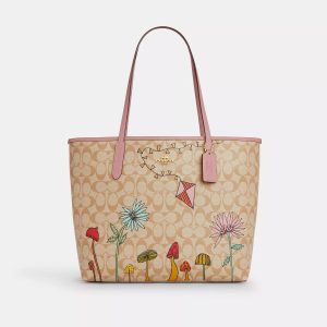 Coach Outlet Coach X Observed By Us City-Einkaufstasche aus charakteristischem Canvas 7732931854396