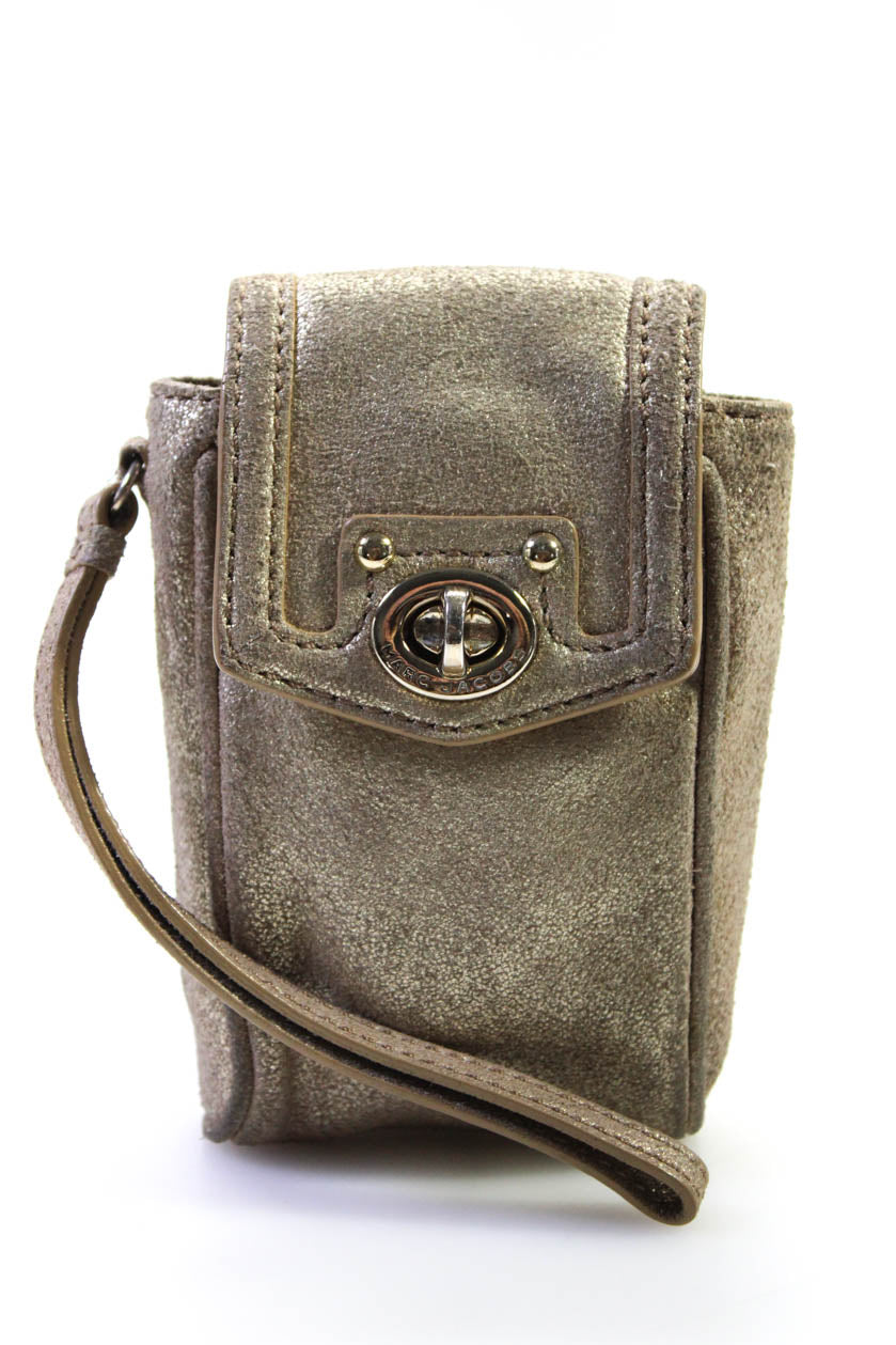 Marc Jacobs Damen Twist Latch Telefonhalter Gold
