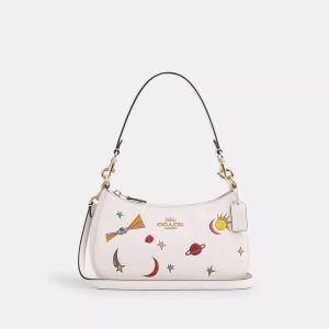 Coach Outlet Coach X Observed By Us Teri Umhängetasche aus Leder mit Aufdruck 7732931559484