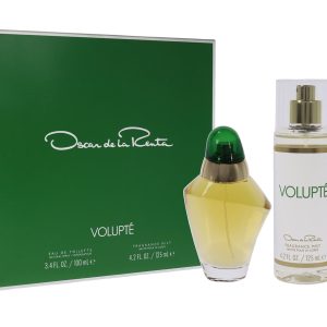Volupte von Oscar De La Renta for Women – 2 Pc Gift Set 3.4oz Eau de Toilette Spray, 4,2 Unzen Frangrance Nebel