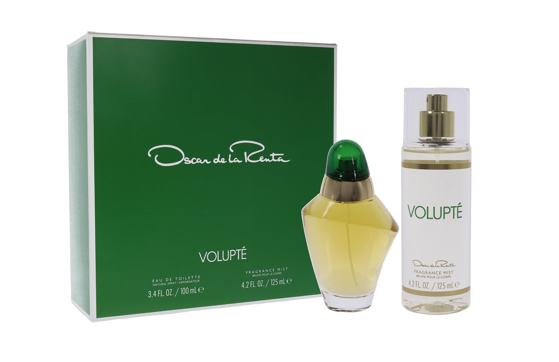 Volupte von Oscar De La Renta for Women – 2 Pc Gift Set 3.4oz Eau de Toilette Spray, 4,2 Unzen Frangrance Nebel