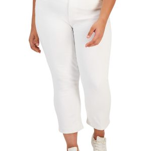 Plus The Retro Damen-Denim-Jeans mit mittlerer Leibhöhe und geradem Bein