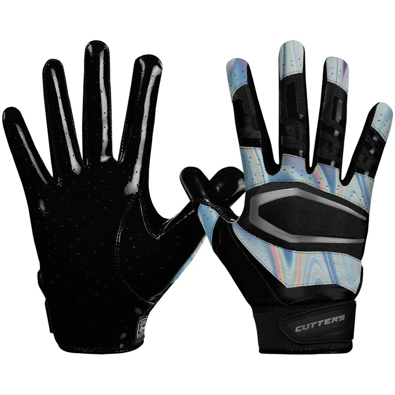 Cutters Rev Pro 3.0 Chrome Iridescent Erwachsene Fußball Receiver Handschuhe