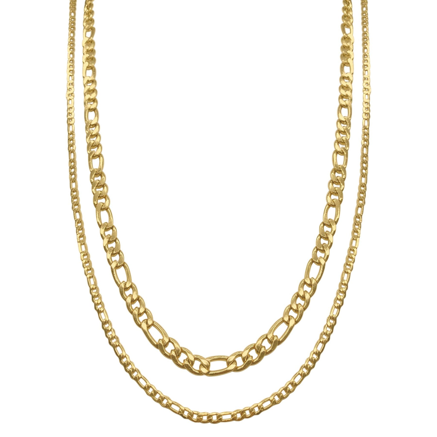 Herren wasserdicht Figaro Kette Set Gold