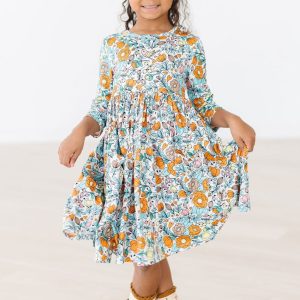 Vintage Vibes 3/4 Tasche Twirl Kleid