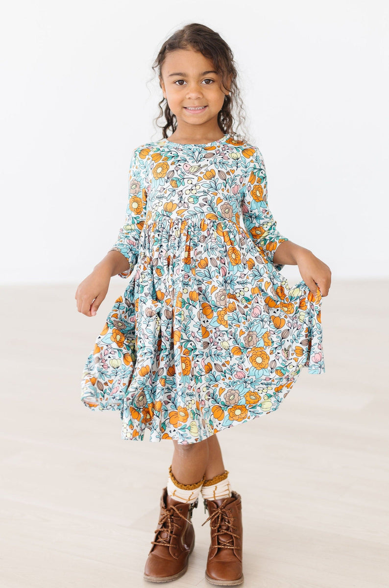 Vintage Vibes Twirl-Kleid mit 3/4-Taschen