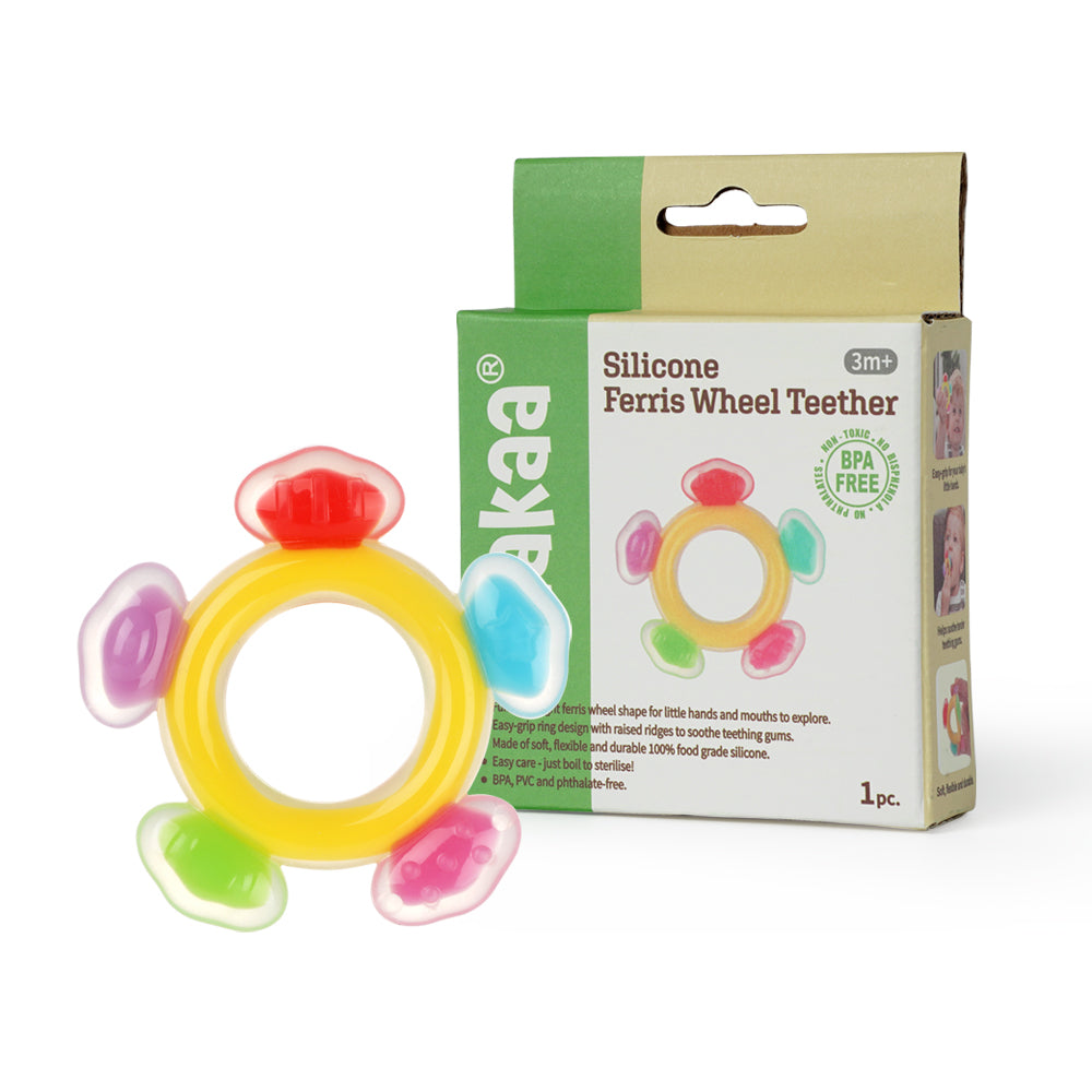 Haakaa Silikon Ferris Rad Beißring 1 p k