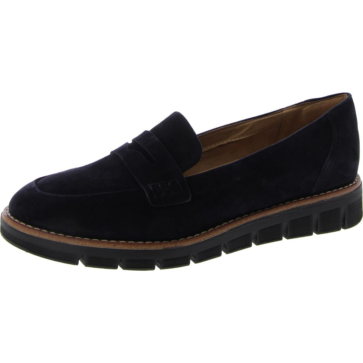 VELIA Leder Slip auf Loafer