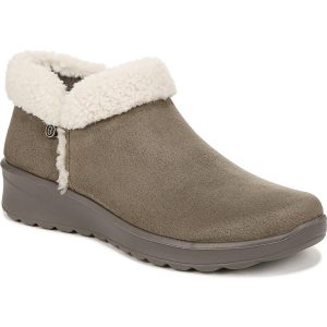Geschenk-zum Hineinschlüpfen-Stiefeletten aus Wildlederimitat