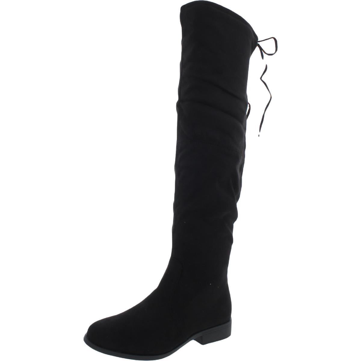 Hohe Stiefel aus Kunstleder