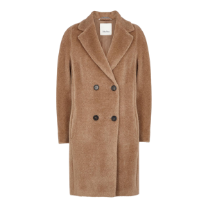MAX MARA Langer Locri-Mantel aus Alpakawolle für Damen in Beige