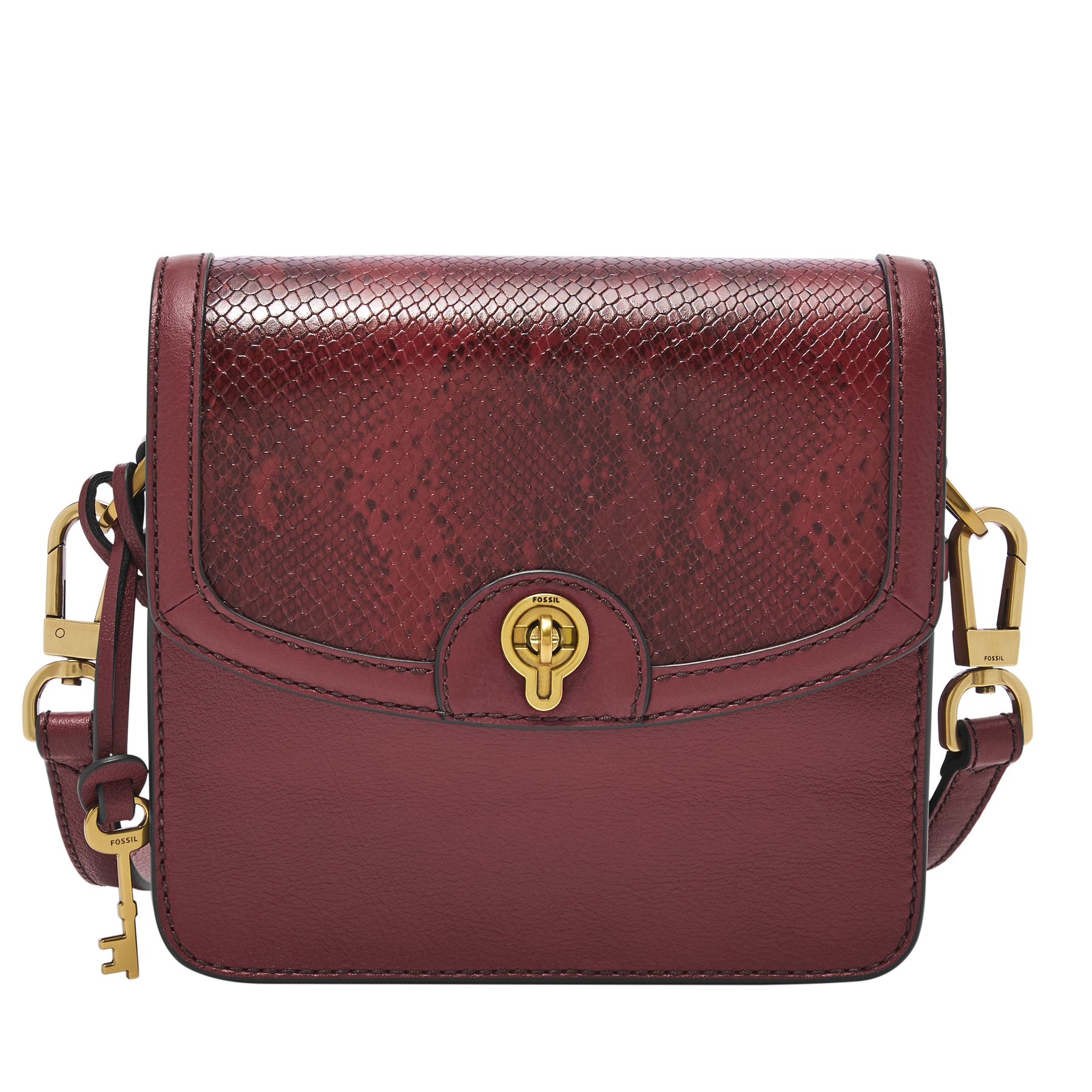 Fossil Damen Ainsley LiteHide Leder kleine Umhängetasche