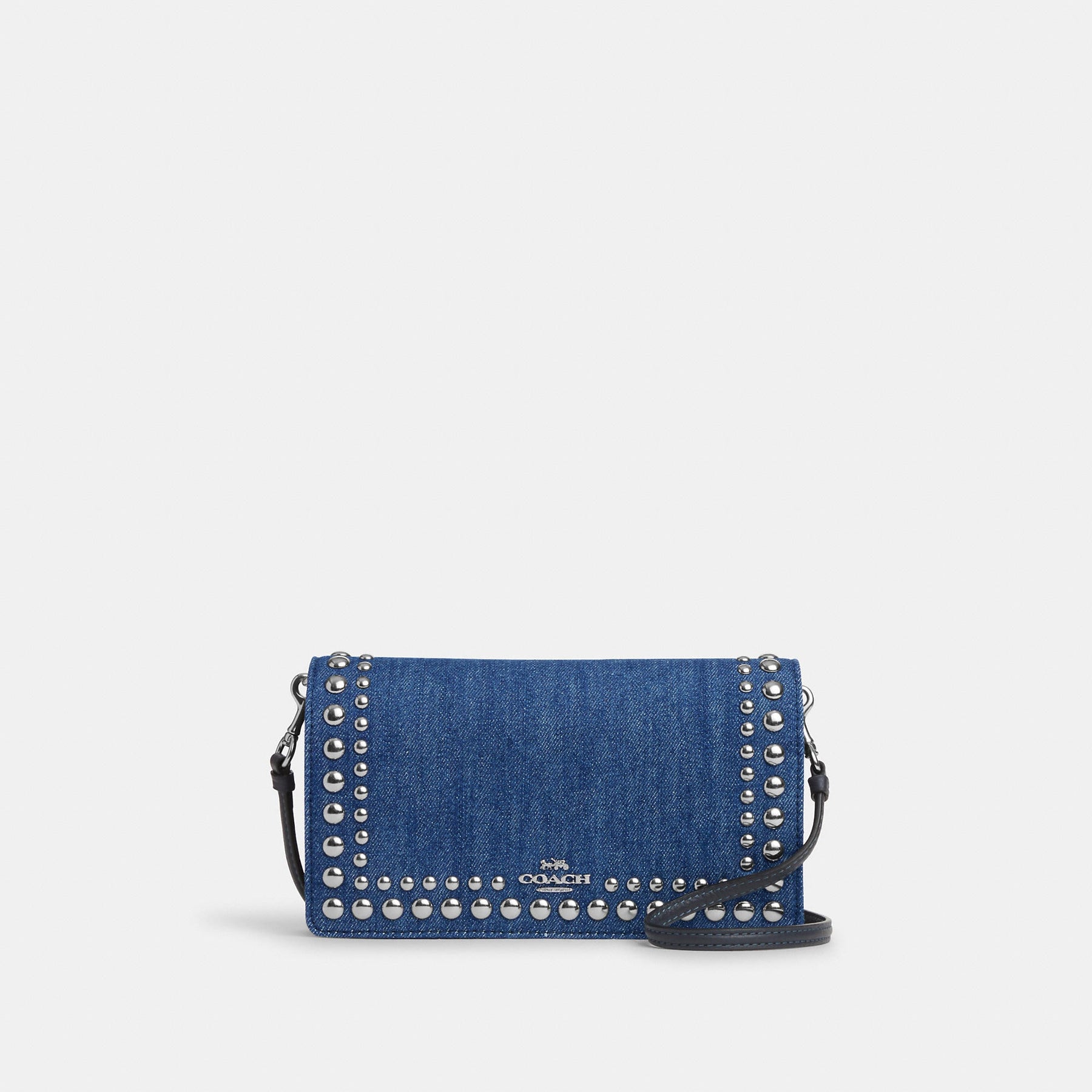 Coach Outlet Anna Foldover Clutch Crossbody mit Nieten
