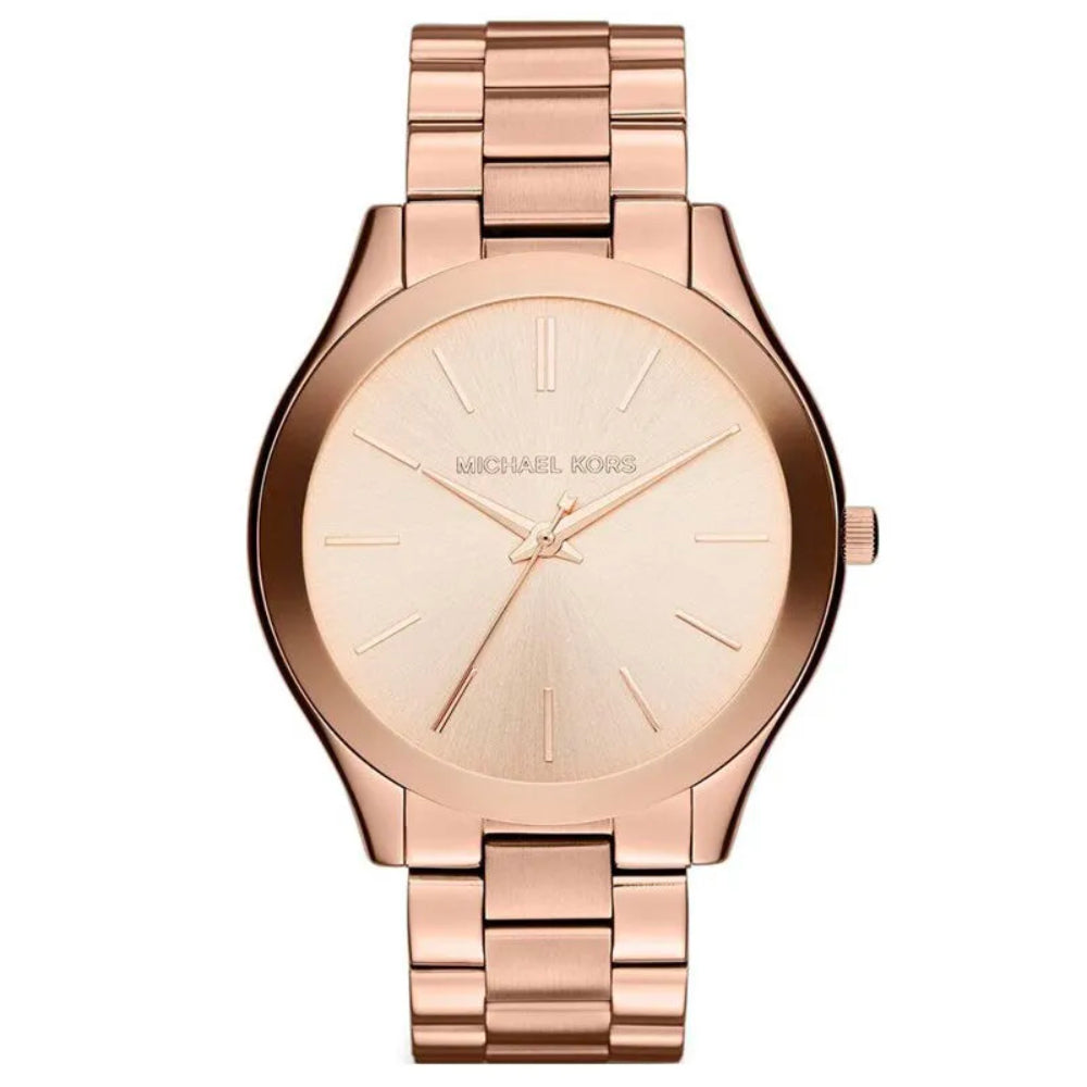 Michael Kors Slim Runway MK3197 Damen Roségold Quarz 42MM Uhr