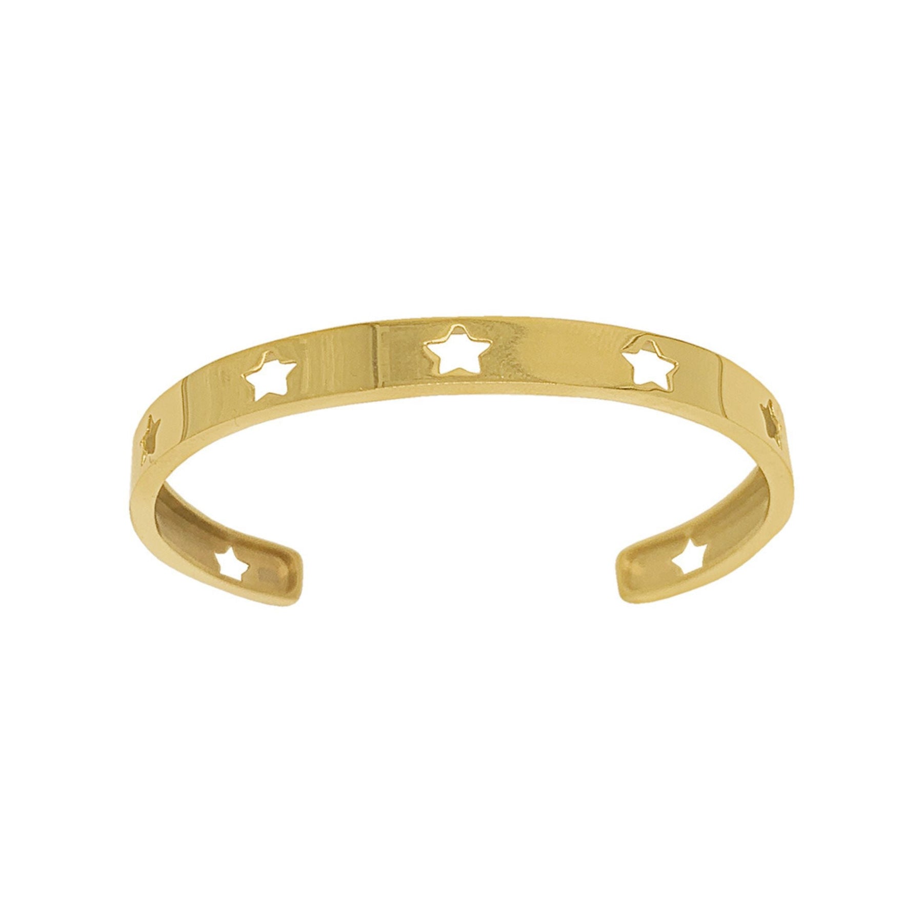 Stern Ausschnitt Manschette Gold