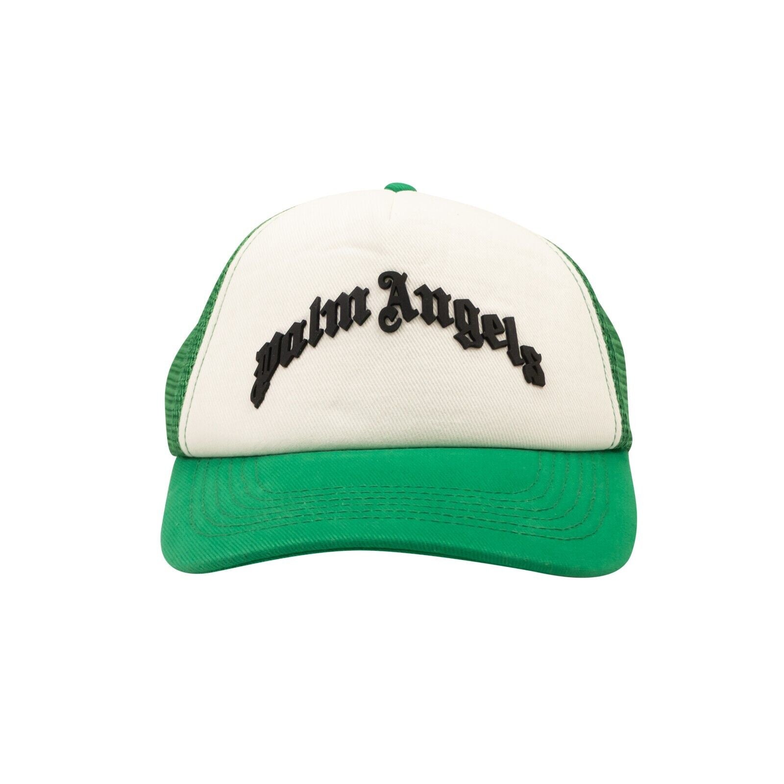Grüne gebogene Logo Mesh Baseballmütze