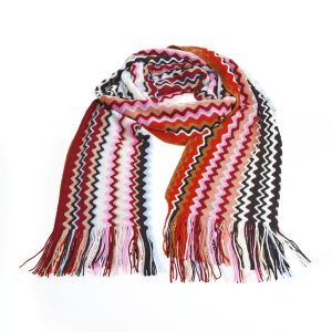 Ssoni Mehrfarbig Acryl Damen Schal
