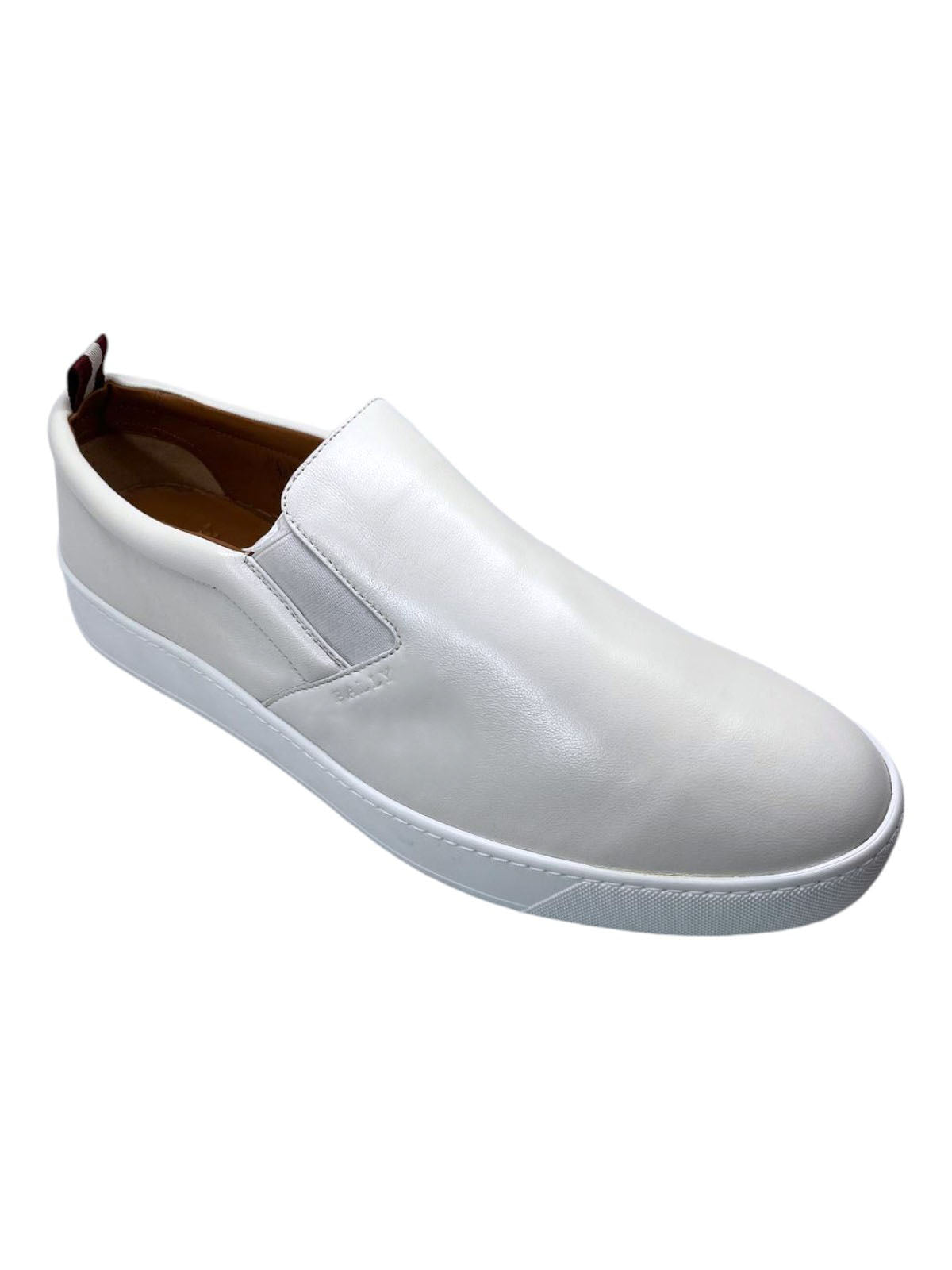Bally Bently 6230476 Herren Weiß Lamm Nappa Leder Turnschuhe