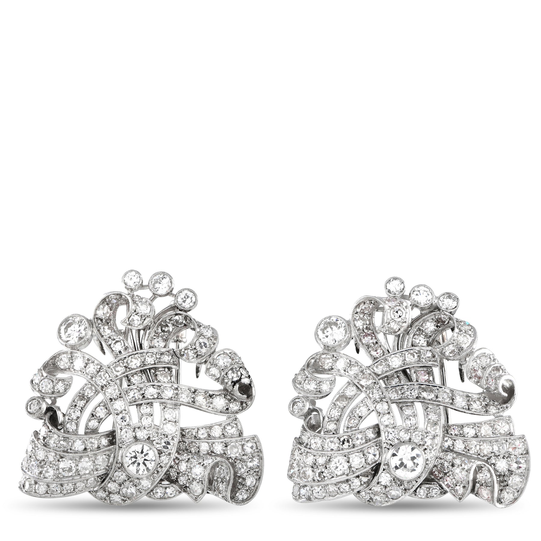 LB Exclusive Platinum 7.0ct Diamant Revers Broschen MF07 -072624