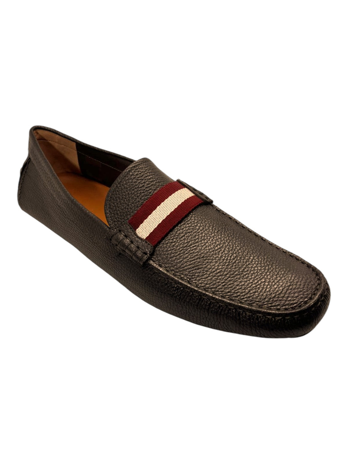 Bally Waltec 6230202 Herren Schokolade Kalb genarbt Leder Slipper