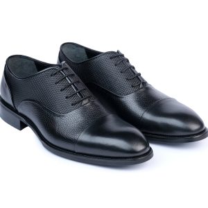 Schwarze Leder Pumps von Neda Oxford