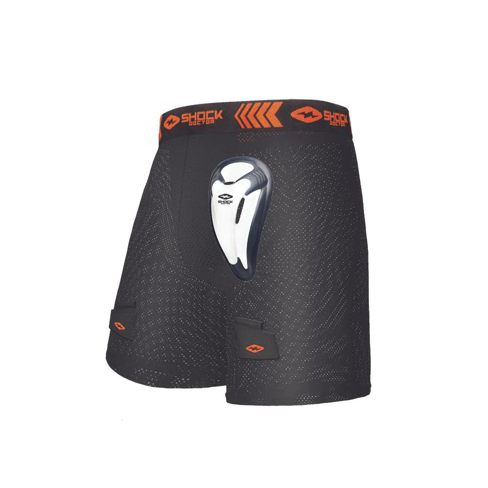 Shock Doctor Kompressionshockeyshorts mit BioFlex Cup