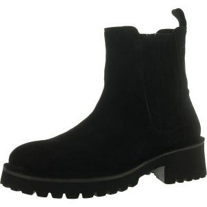 Cashew-Wildleder-Stiefeletten mit runder Zehenpartie