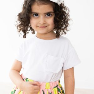 Weißes Rüschen T-Shirt