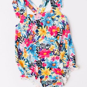 Strampler „Petal Paradise“ mit Rüschen und überkreuztem Rücken