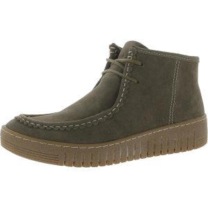 Stiefeletten aus Holland-Wildleder mit Profilsohle