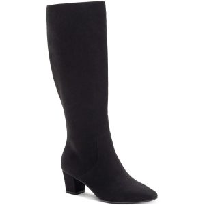 Kniehohe Lyyric-Stiefel aus Mikrofaser mit Reißverschluss