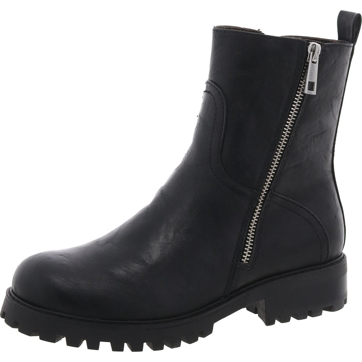 AVIVA Lugged Sohle Kunstleder Mid-Kalb Stiefel