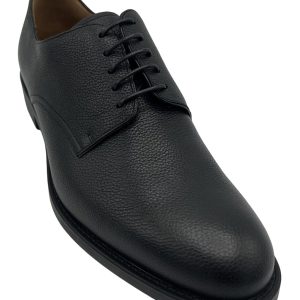Bally Albin 6230187 Herren Schwarz Rind genarbt Leder Derby Schuhe