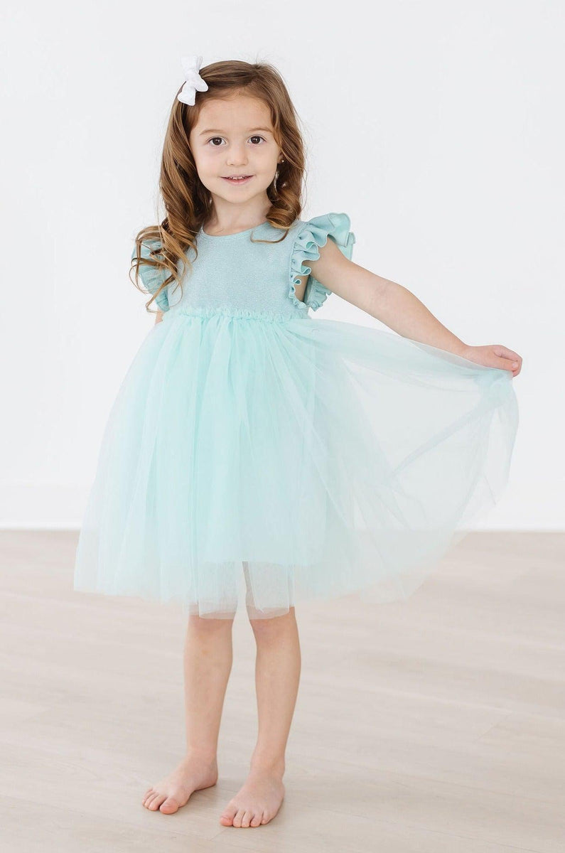 Salbei Shimmer Tutu Kleid