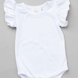 Weißer S/S Flutter Body