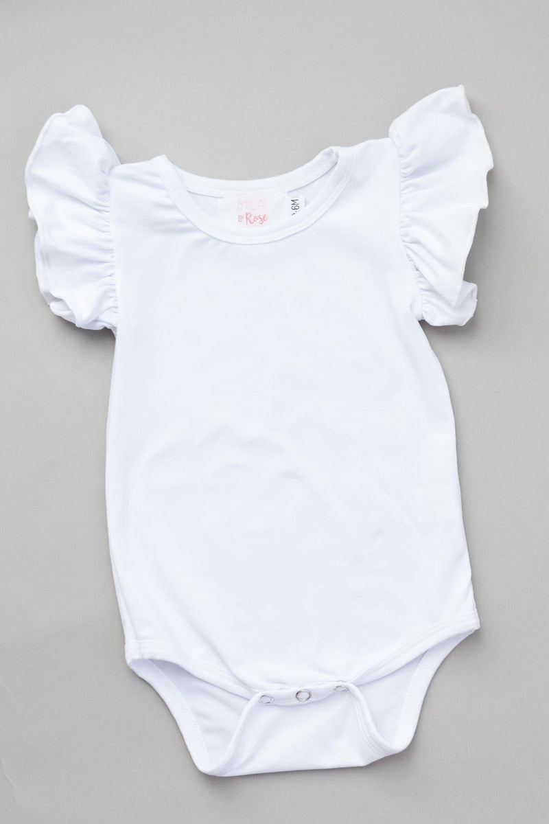 Weißer S/S Flutter Body