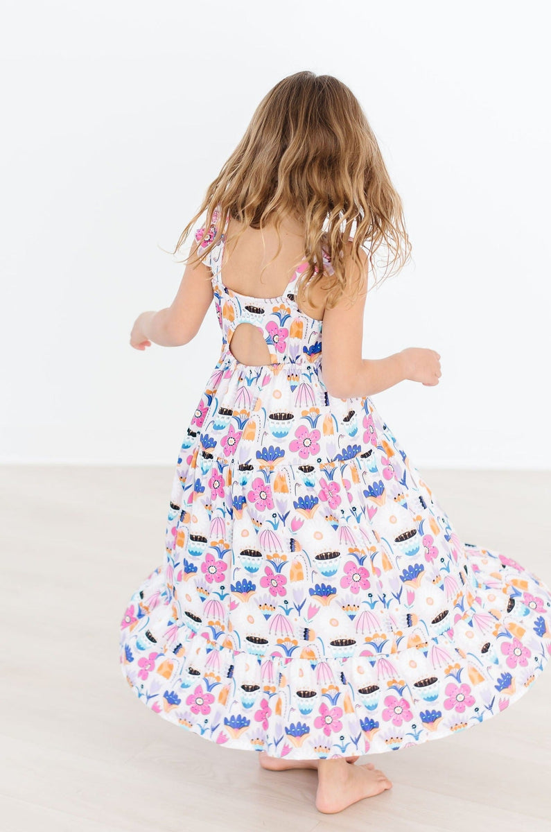 Tulpe Blooms Rüschen Maxikleid