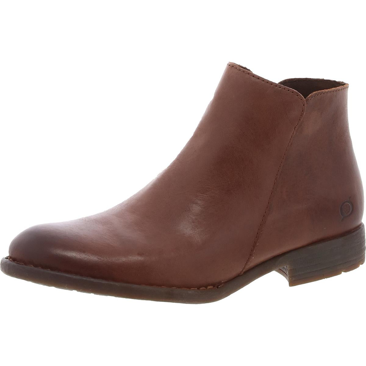 Lauryl Reißverschluss Leder Stiefeletten