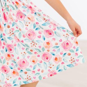Rosetten-S/S-Twirl-Kleid