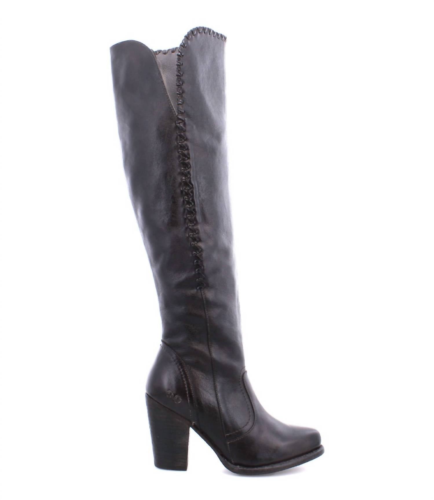 Sumaya Stiefel im schwarzen Dip Dye