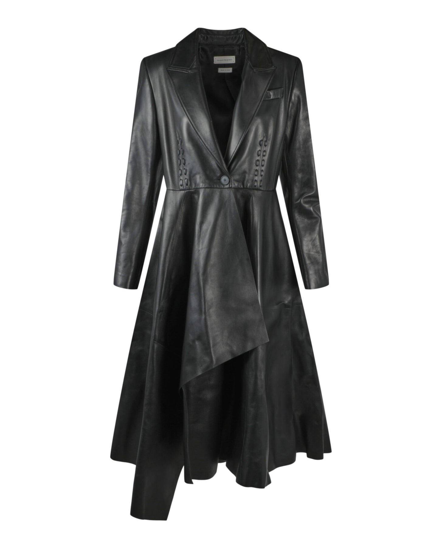 Couture gestickt Ledermantel