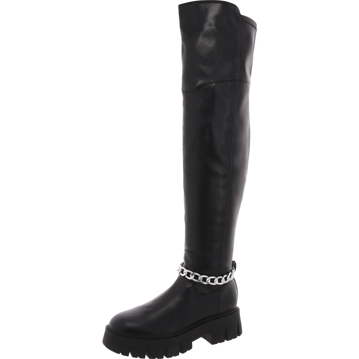 Coen Kette Leder Kniehohe Stiefel