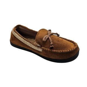 Herren Microsuede Seth Mokassin In Cognac