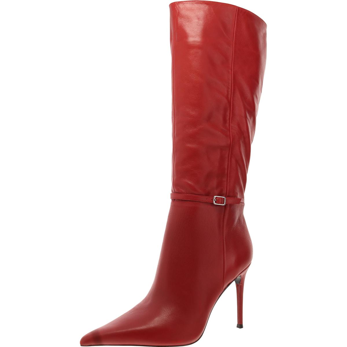 Voca Leder Zehenspitzen Kniehohe Stiefel