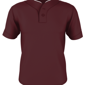 Alleson Erwachsene Two Knopf Mesh Baseball Jersey mit Rohrleitung
