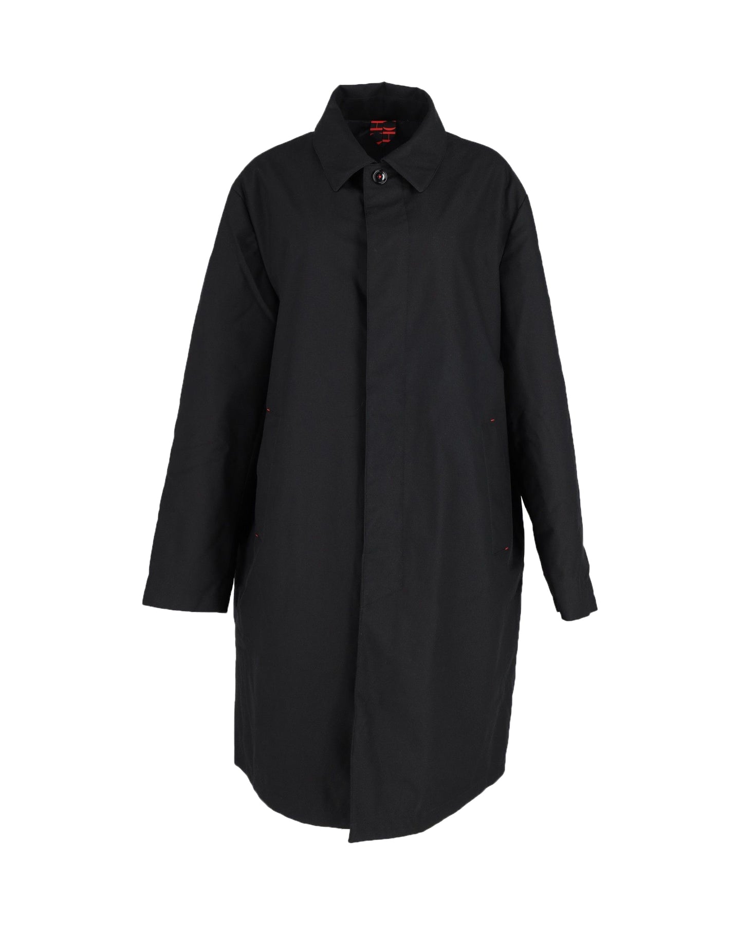 Carolina Herrera Kragenmantel aus schwarzem Polyester