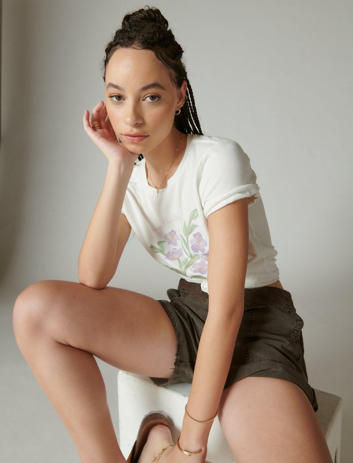 Lucky Brand Damen rein Cane klassisch Crew