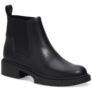 LENORA Leder-Stiefeletten mit runder Spitze