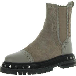 TATE BOOT Chelsea-Stiefel aus Leder mit runder Spitze