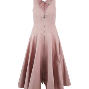 Zip-Vorderseite Kleid